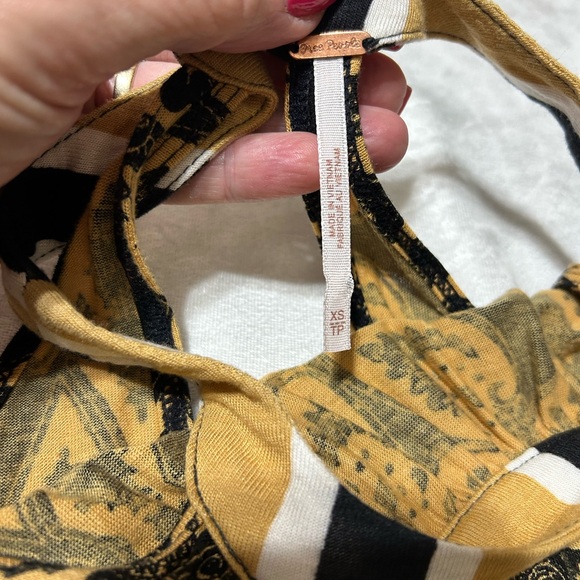 FREE PEOPLE MIMI PRINTED HALTER Tunic TOP - Picture 6 of 9